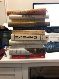 Stack of books obtained at AHA 2019