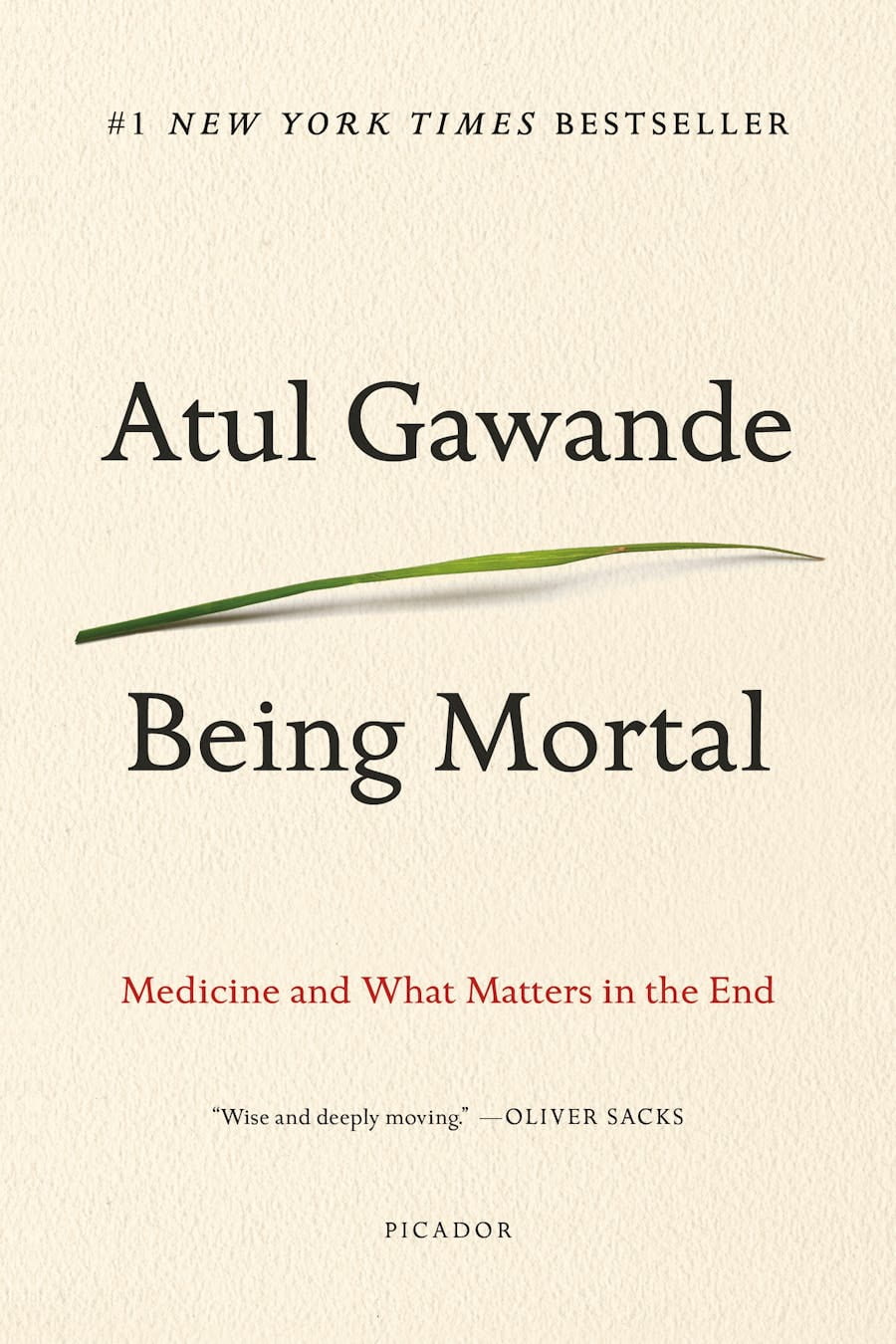 Book Cover of Gawande's Being Mortal