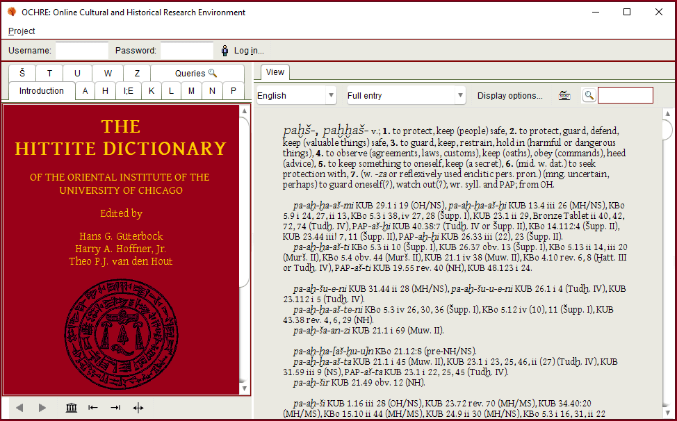 Electronic Chicago Hittite Dictionary