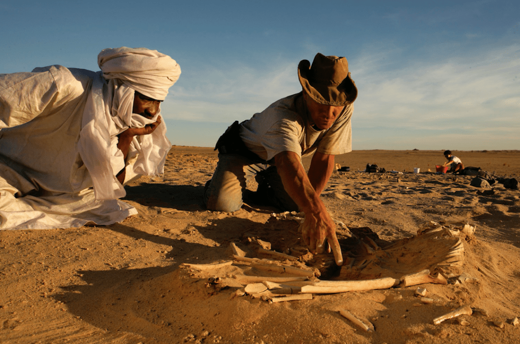 Gobero, skeleton in the Sahara