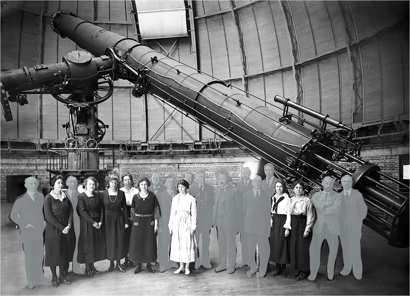 1921, Einstein visit to Yerkes Observatory, Women emphasized