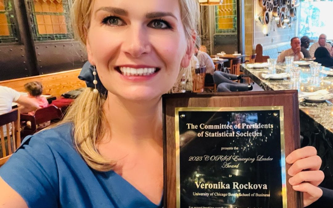 Veronika Rockova wins COPSS Emerging Leader Award