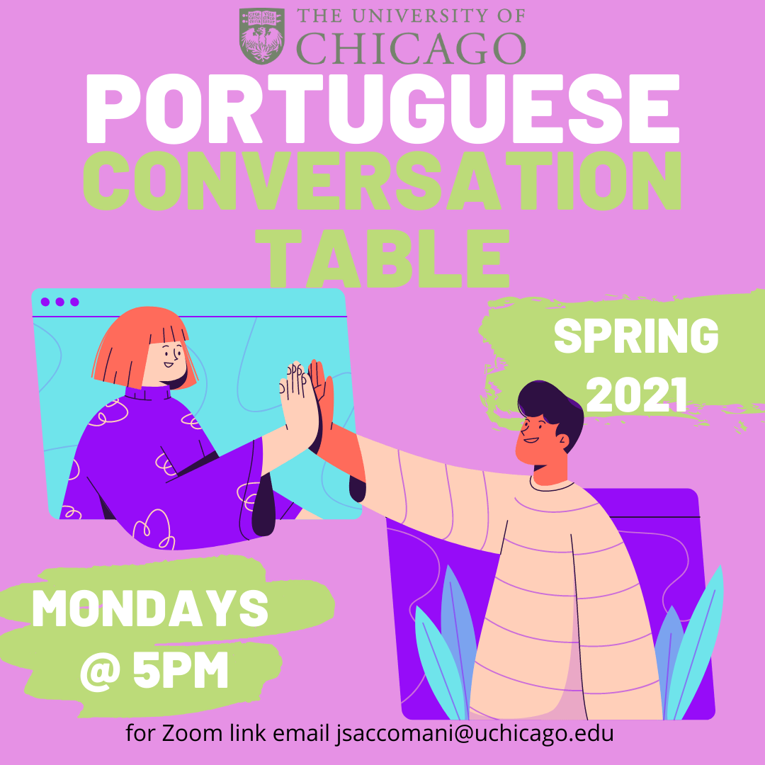 flyer for Portuguese Conversation Table Spring 21