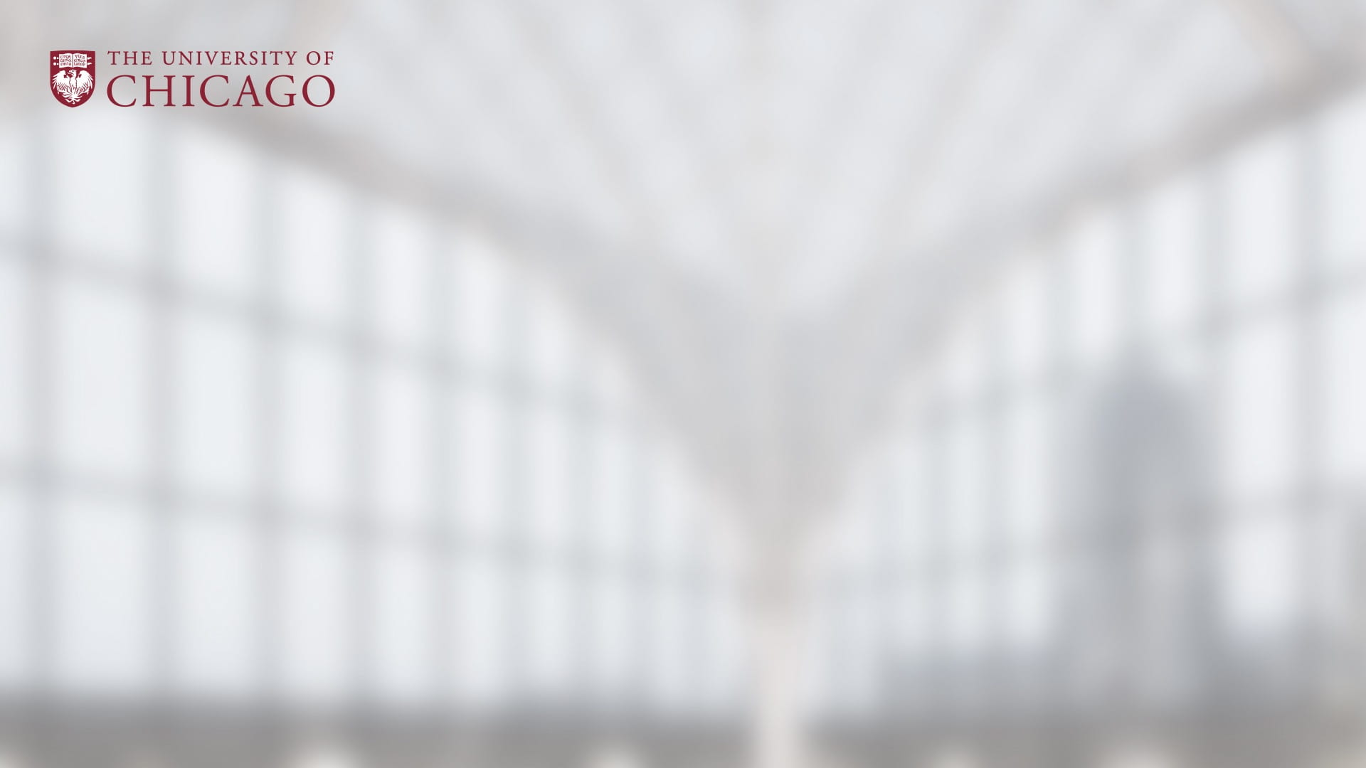 Blurred and desaturated view of the interior of a modern glas and metal atrium